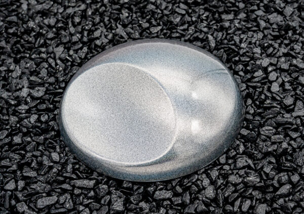Gloss Holographic Silver Metallic