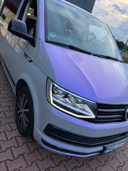 Gloss Grey to purple