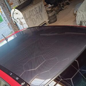Lackschutzfolie – Premium hydrophobic Carbon glanz (Luftkanal)